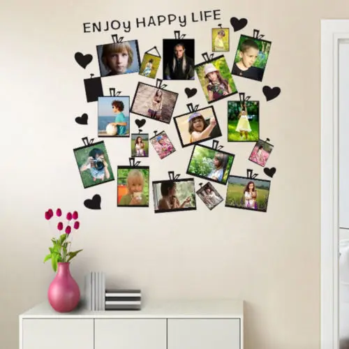 20Pcs DIY Family Photo Frame Tree Wall Sticker Home Decor Living Room Bedroom Decals Poster Decoration Wallpaper | Дом и сад