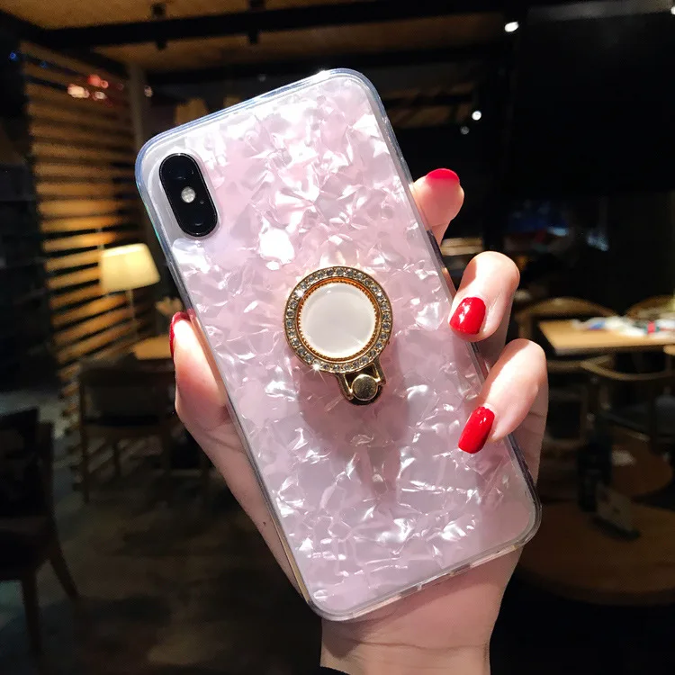 Модный чехол с раковинами 3D Твердый любящим сердцем для iPhone X XS Max XR 6 6S 7 8 Plus