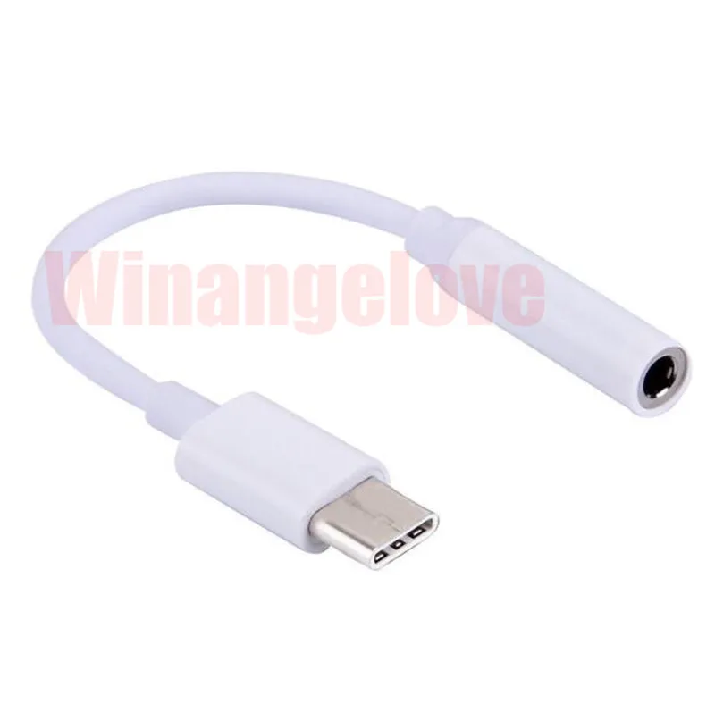 Verkauf Typ C Zu 3,5mm Adapter USB Kabel Kopfhörer Kopfhörer Jack AUX Typ-C Konverter Kabel Für Letv Le Max 1000 Stücke