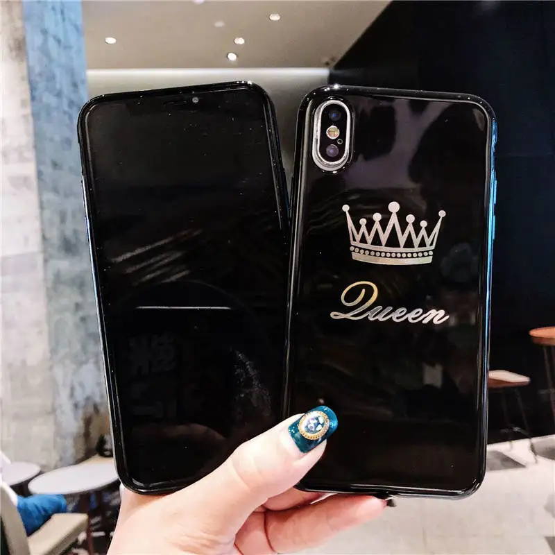 Подходит для простого глянцевого чехла мобильного телефона с короной Iphone 66S 78 78Plus