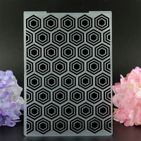 ylef055 rhombus plastic embossing folder for scrapbook stencils diy photo album cards making decoration template 10 514 5cm
