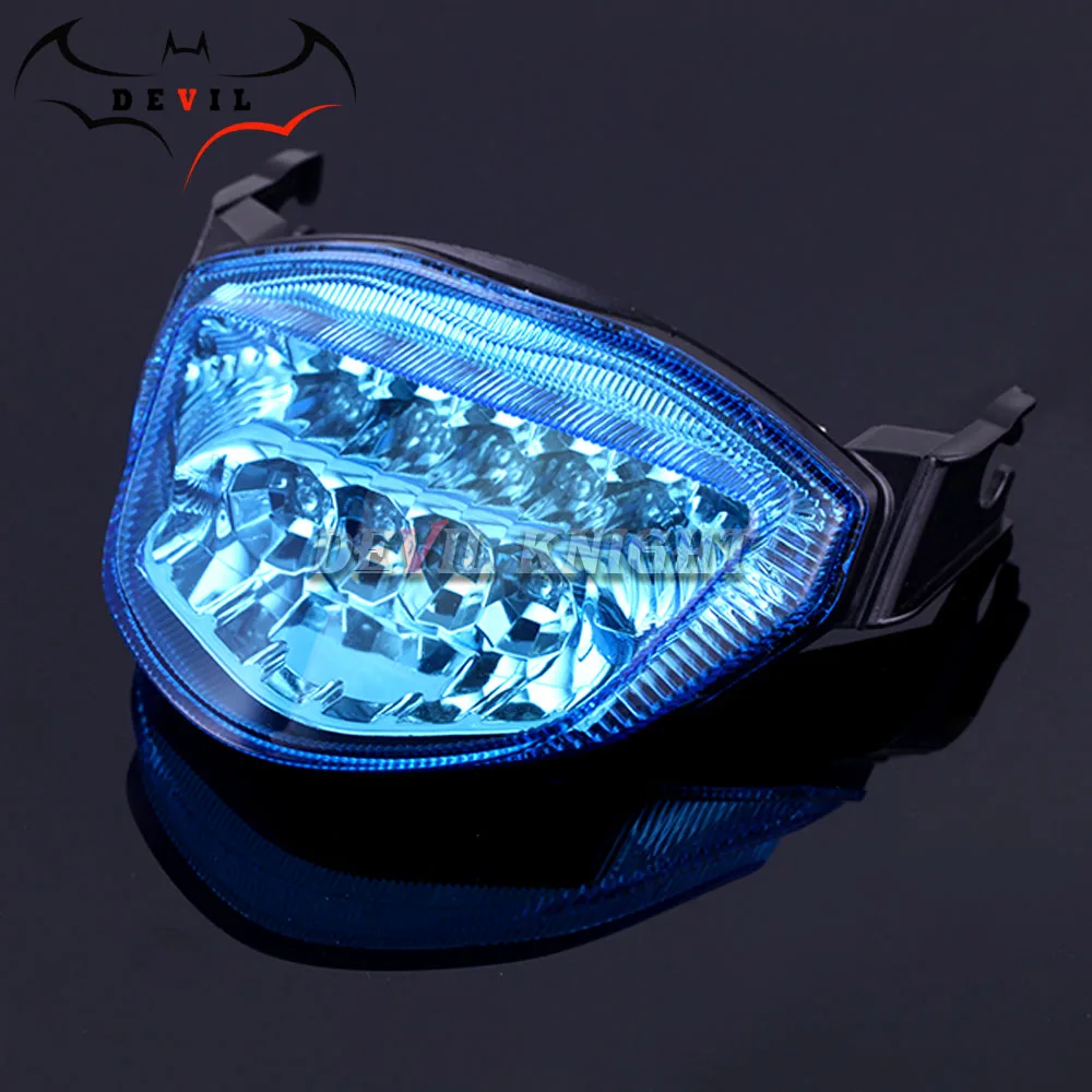 blue 2 Для Suzuki GSXR 1000 GSXR1000 GSX-1000 K5 K6 2005 2006 задний светильник тормозной поворотники Интегрированный Светодиодный светильник мотоцикла светильник - Цвет: blue 2
