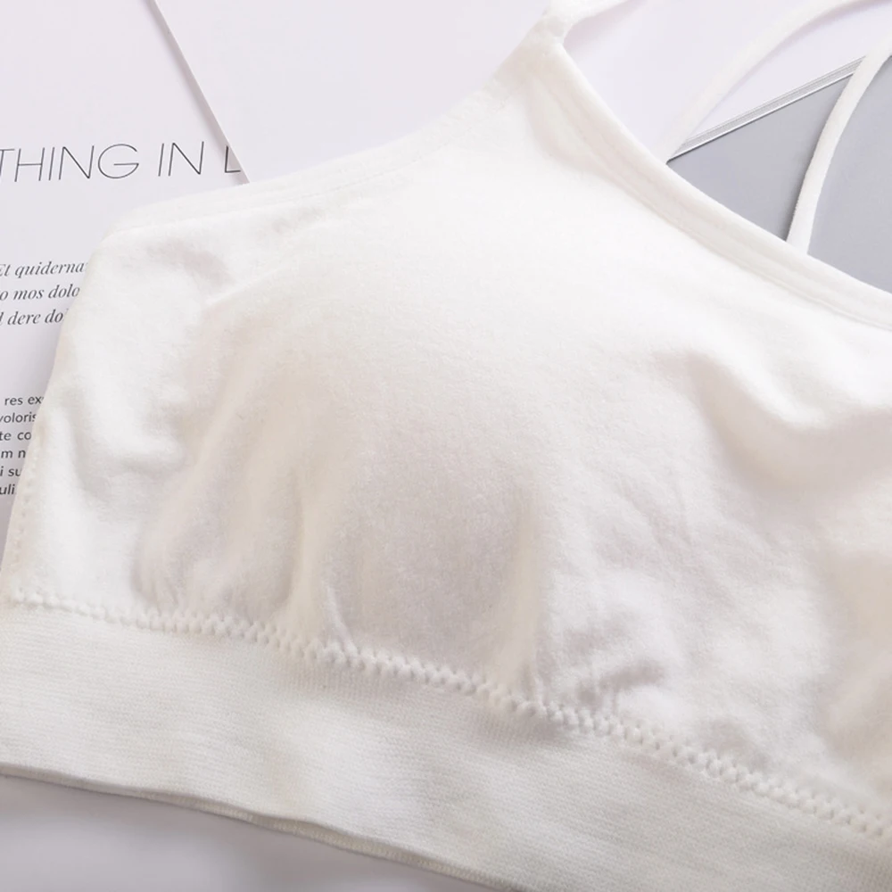 Растягивающийся бесшовный бюстгальтер без косточек женский топ пуш ап нижнее