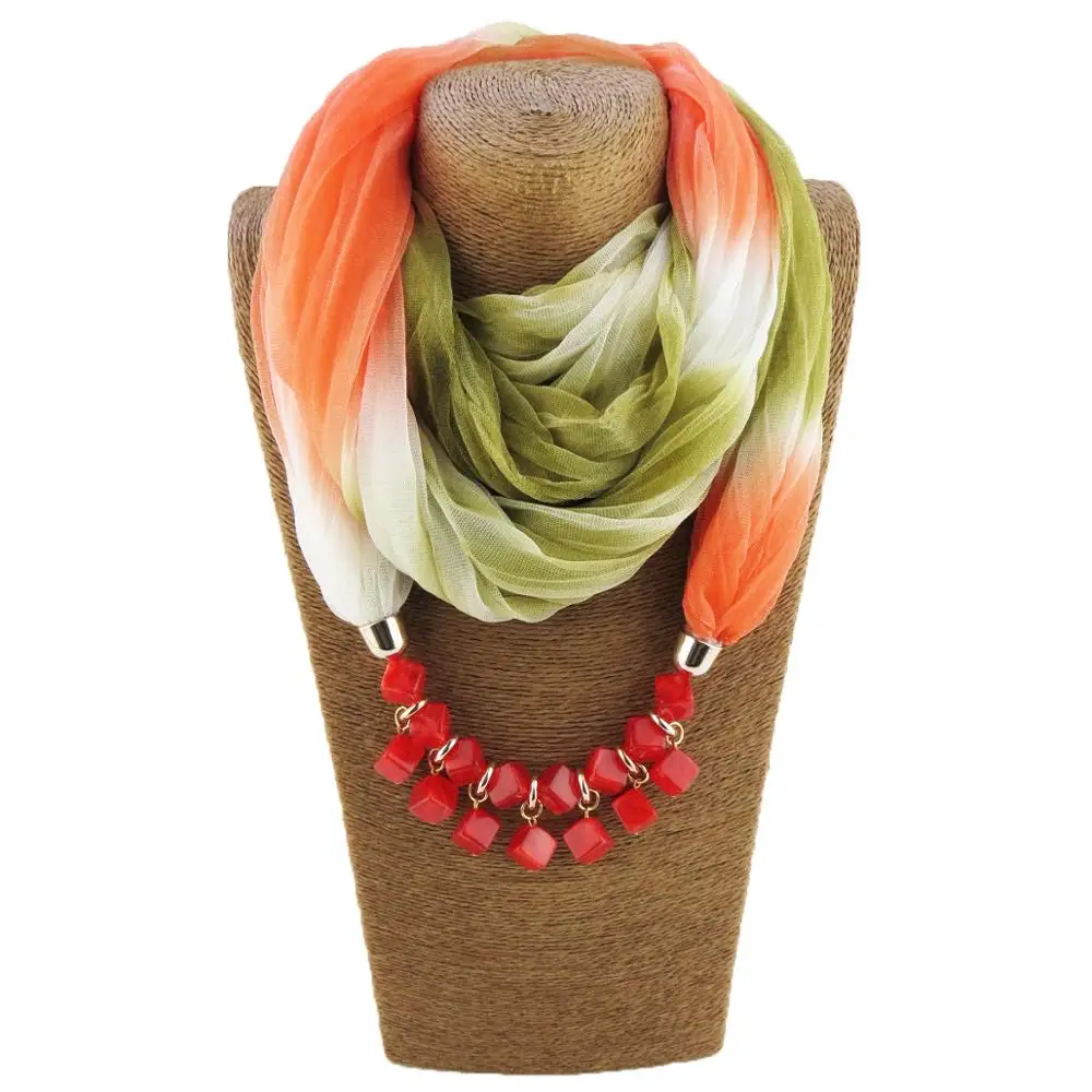 

New style amber beads necklace ladies scarf headscarf jewelry pendant