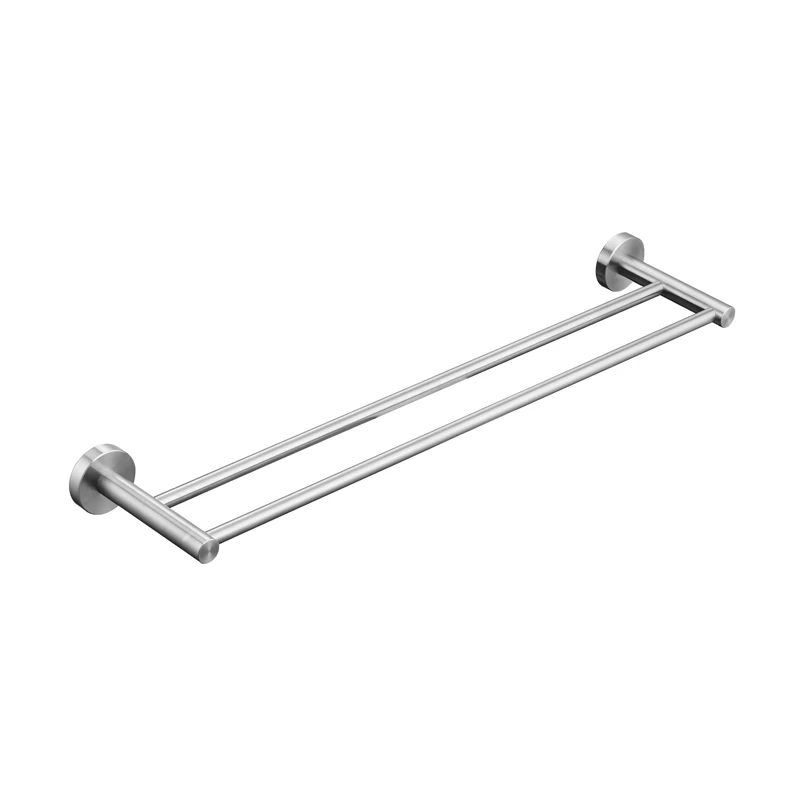 Double Towel Bar SUS 304, нержавеющая сталь, щетка для ванной комнаты, никель, диспенсер для мыла, держатель для полотенец, держатель для бумаги, ванная комната, мыльница, аксессуары EL1900L - Цвет: Double Towel Bar