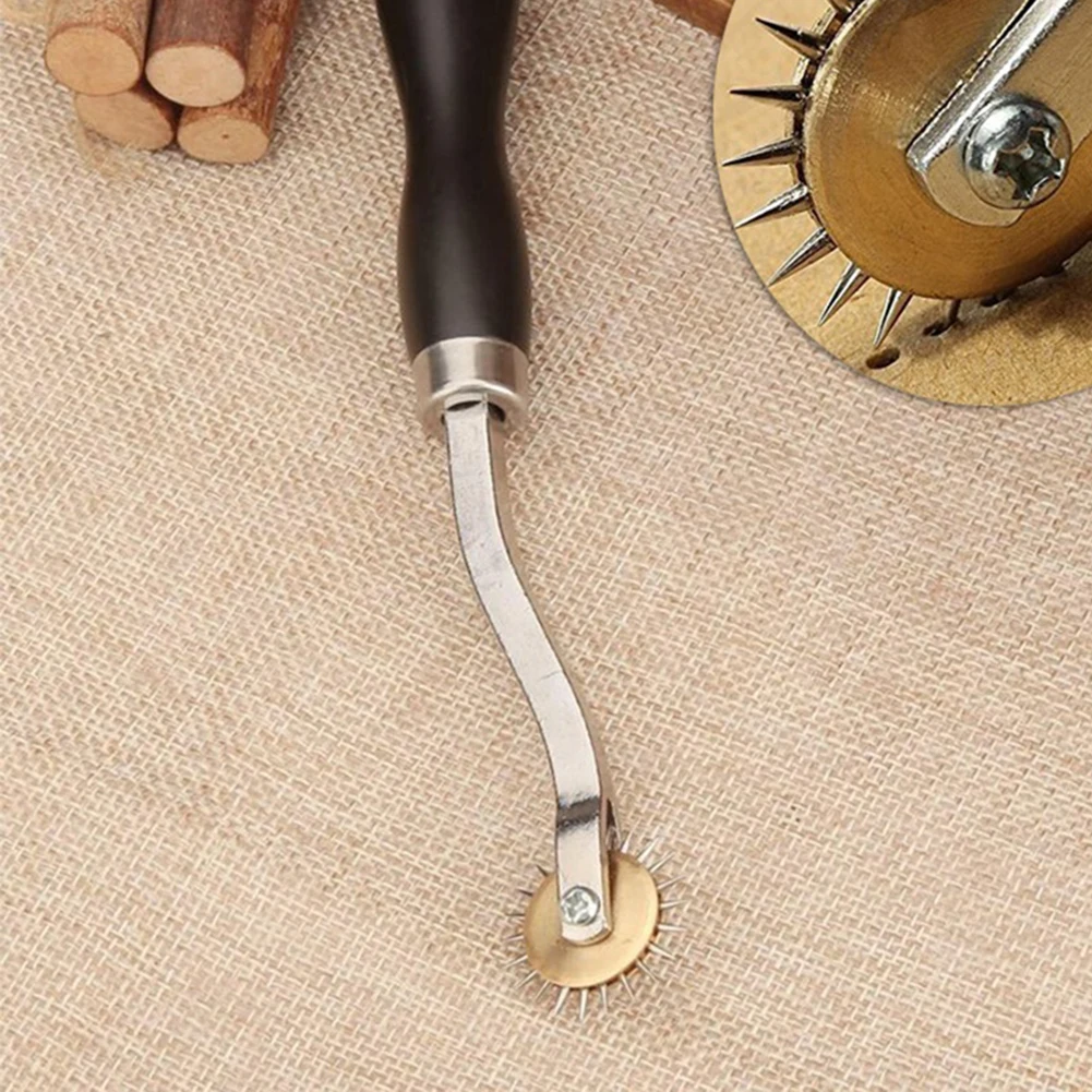 DIY Overstitch Вышивка гладью Бумага ремесло Колесо Рулетки нитки для шитья кожи