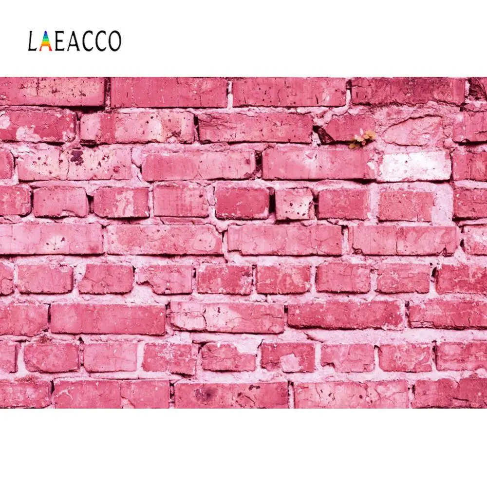 Laeacco настенные фоны для фотосъемки розовый кирпич вечерние обои ткань еда ПЭТ