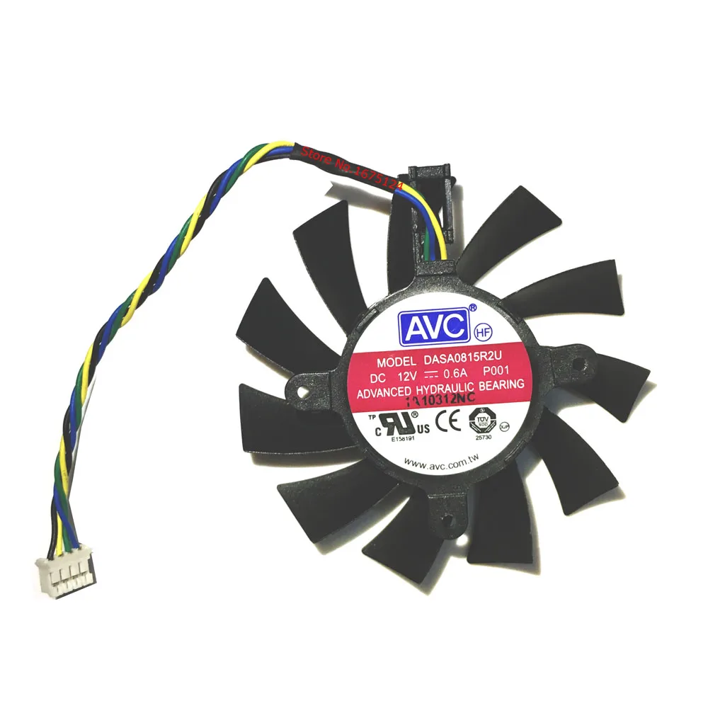 DASA0815R2U AVC графика вентилятор охлаждения для EVGA GTX550 GTX450 Видеокарта охлаждения|cooling