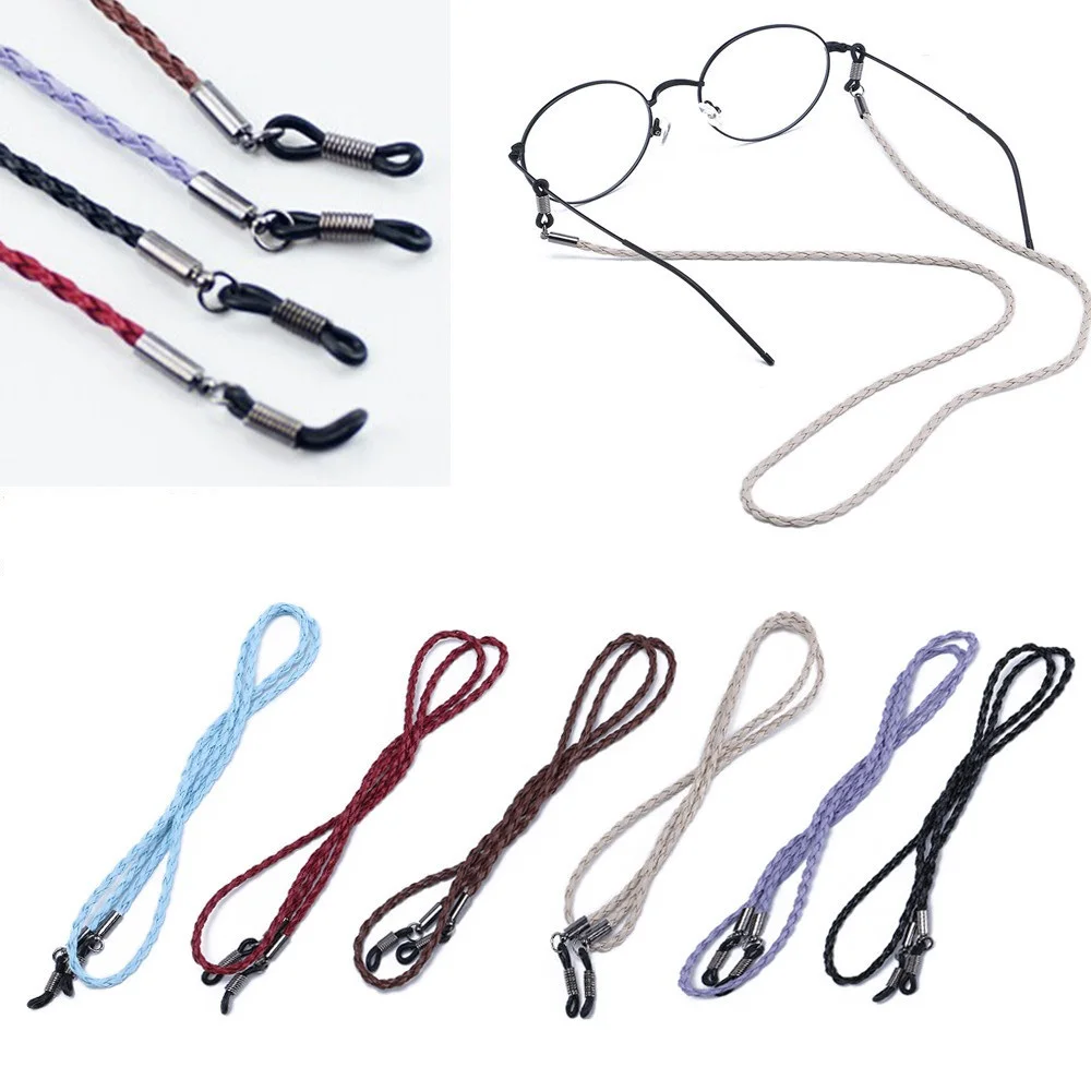 1 шт. новый цветной кожаный ремешок для очков на шею веревочный 4 цвета шнурок