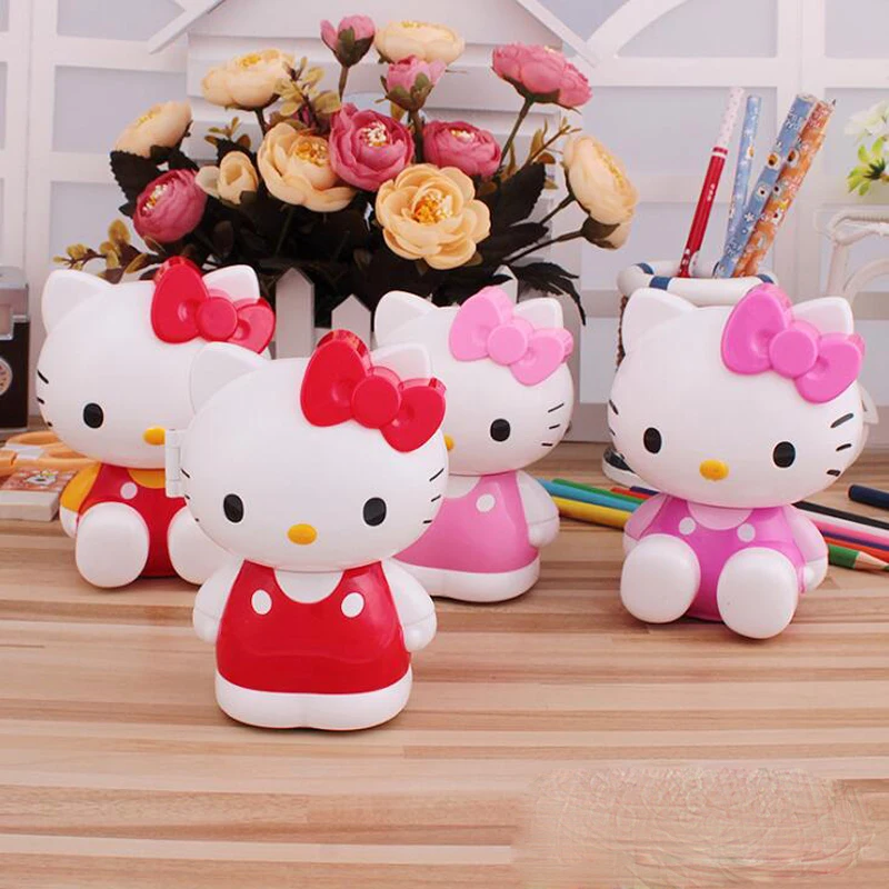 Novel Kawaii hello kitty Механическая точилка для карандашей для офиса и школы поставка карандашей для письма точилка для карандашей детский подарок