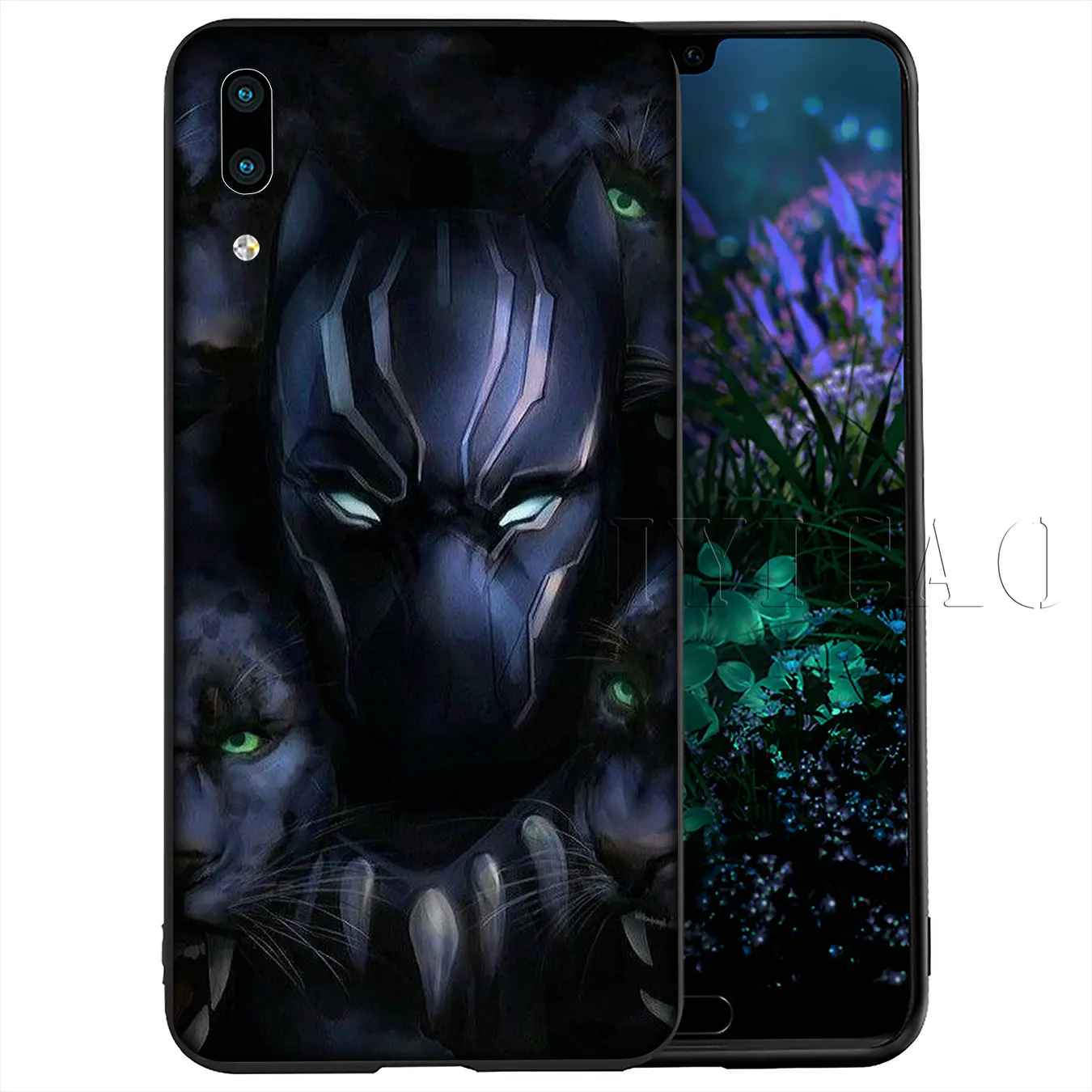 IYICAO Черная пантера Marvel Мягкий силиконовый чехол для Huawei Y9 Y7 Y6 Prime 2019 Honor 20 8C 8X 8 9 9X 10