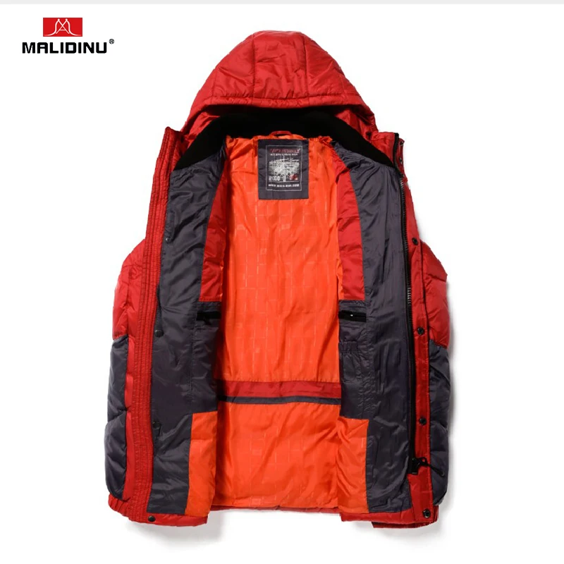 MALIDINU 2022 Men Down Jacket Winter Jacket Brand Warm Down Coat Mens Jackets Down Parka Patchwork Down Jackets Sports Outwear