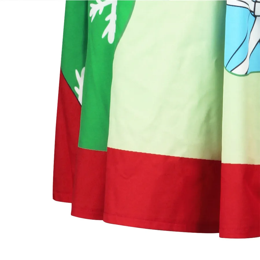 VOGRACE 2017 новейшая Рождественская Женская юбка пачка Санта Клауса длиной до колена