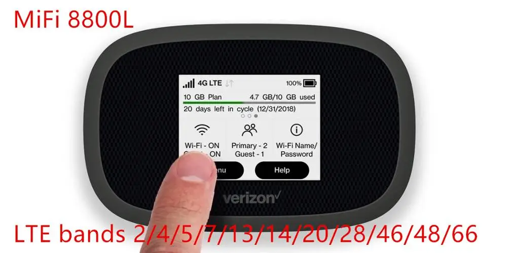 Разблокированный роутер Novatel mifi 8800l Jetpack MiFi 8800 lte 450 Мбит/с 4g sim карта с сенсорным