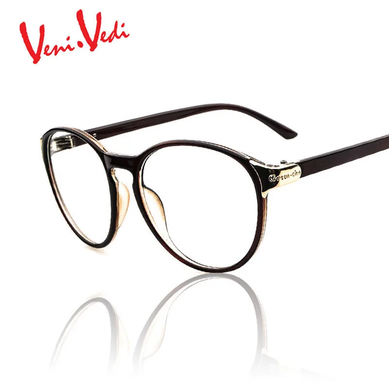 D VENI. веди Новый Личность Большой кадр оптические очки женские frame classic clear Винтаж