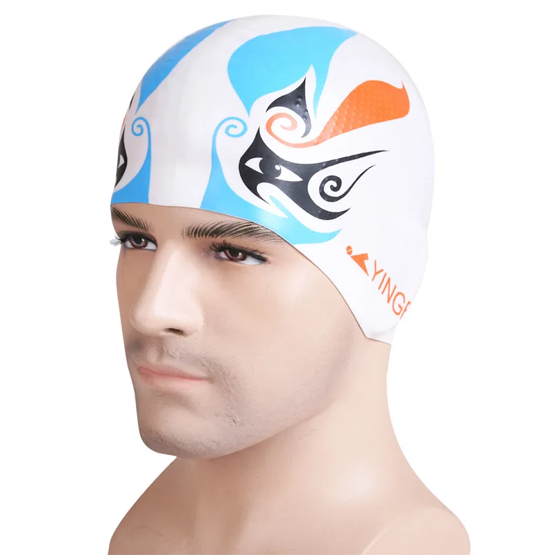 Универсальные мужские и женские черные плавательные шапки 2016 силиконовая