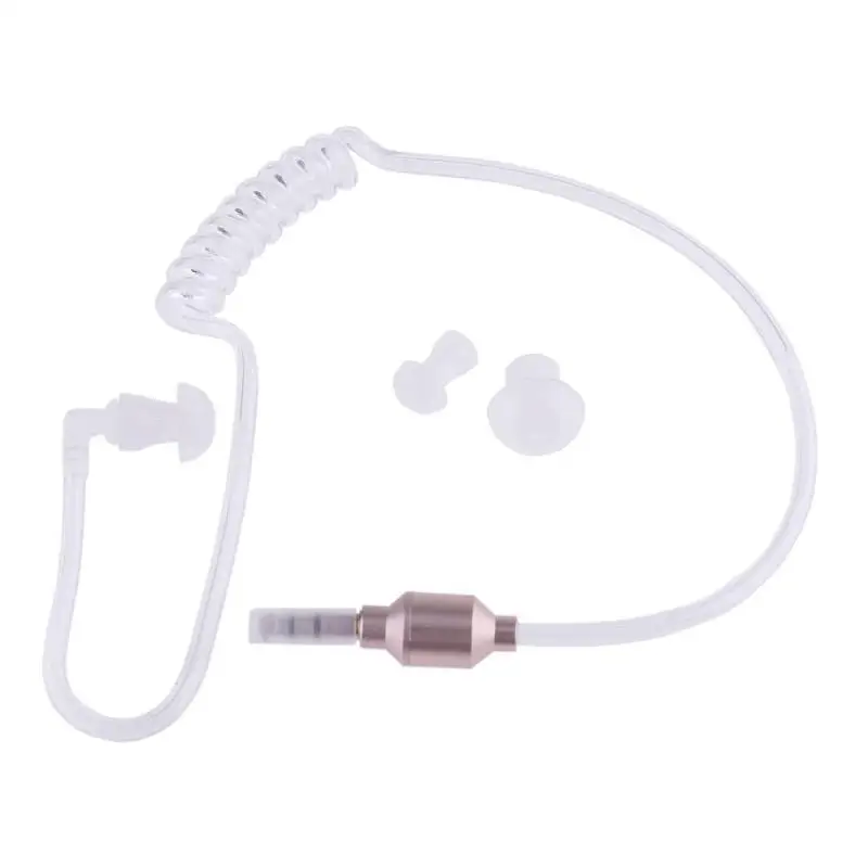 Monaural 3 5 мм наушники Air Tube In Ear антирадиационные стерео гарнитура для беспроводного