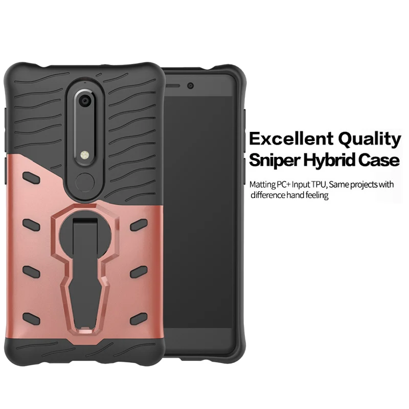 HYSOWENDLY Heavy Duty ударопрочный Жесткий Тонкий чехол для Nokia 6 5 ''дюймовый Мягкий