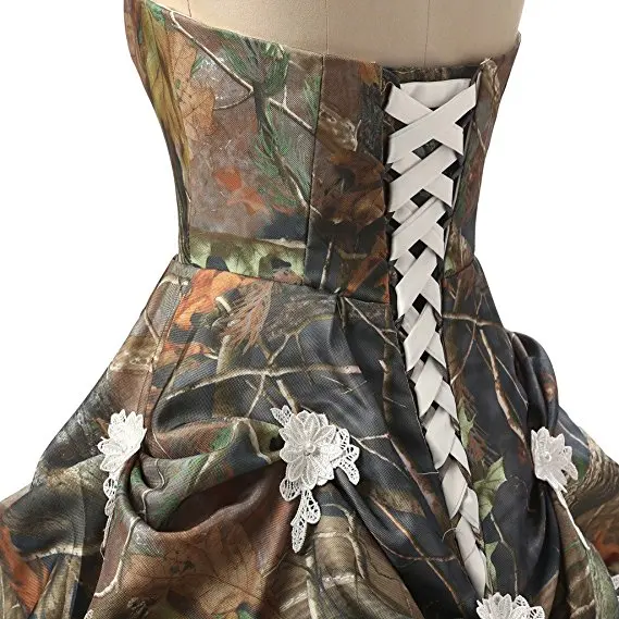 Милое камуфляжное Пышное Платье плиссированное платье с аппликацией