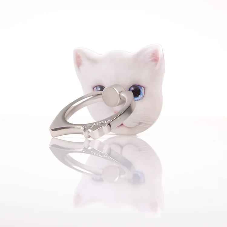 3D Cute Kitty Cat Finger Ring Holder ABS Smartphone Stand Socket for iPhone Apple Samsung Xiaomi Huawei Xperia LG Universal | Мобильные