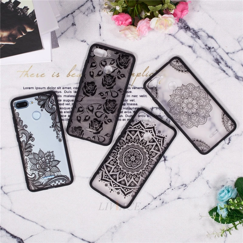 case for xiaomi redmi 6 6A girl 3D lace flower tpu silicone back cover redmi6 redmi6A xiomi |