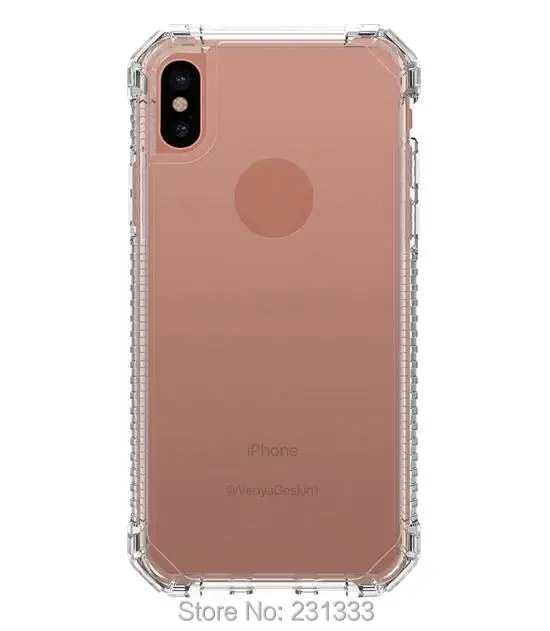 C-ku для Iphone X IphoneX Ударопрочный Мягкий чехол из ТПУ прозрачный резиновый задней
