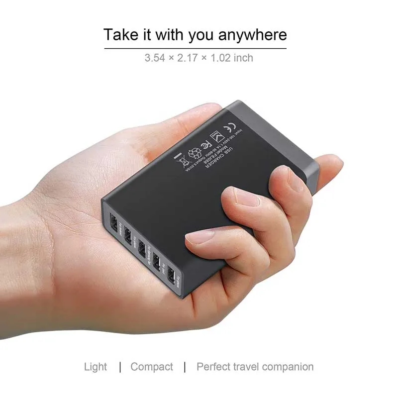 Новый Ho 5 портовый USB зарядная станция многопортовое зарядное устройство