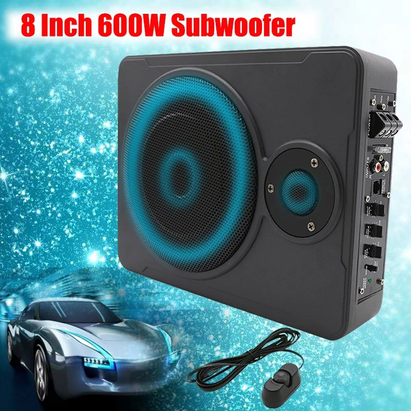 8 дюймов bluetooth Автомобильный домашний сабвуфер под сиденье Sub 600 Вт стерео сабвуфер автомобильный аудио динамик музыкальная система звук НЧ-динамик