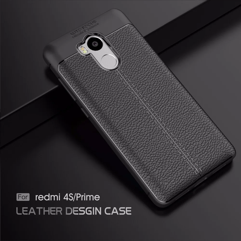 Для Xiaomi Redmi 4 Премьер Pro Чехол Мода личи кожа шаблон задняя крышка для 4S телефон