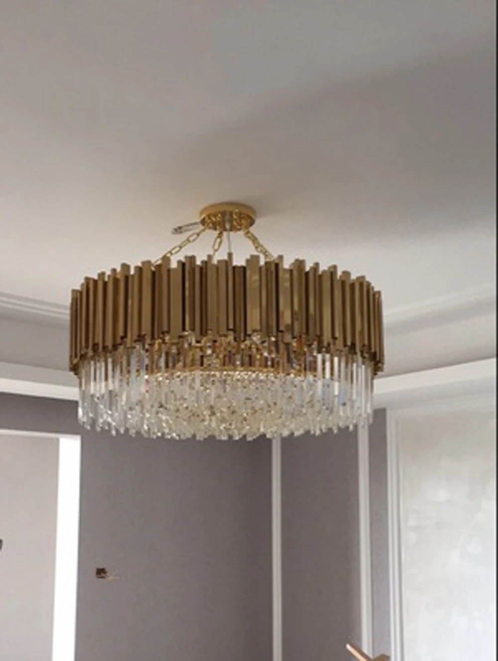 led g9 Нордик Нержавеющие Стали Хрустальные Круглые Светодиодные Лампы.Светодиодные Светильники Люстры Подвесные.Светильники Подвесные Светильники.Светильник Подвесной Светильник. Для Столовой,Фойе и Спальни