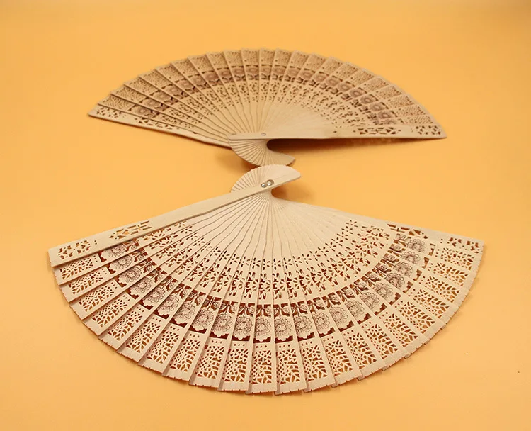 20cm Fragrant Home Decoration Crafts Bamboo Wooden Fan Summer Art Folding Carved Hand New Hot | Дом и сад