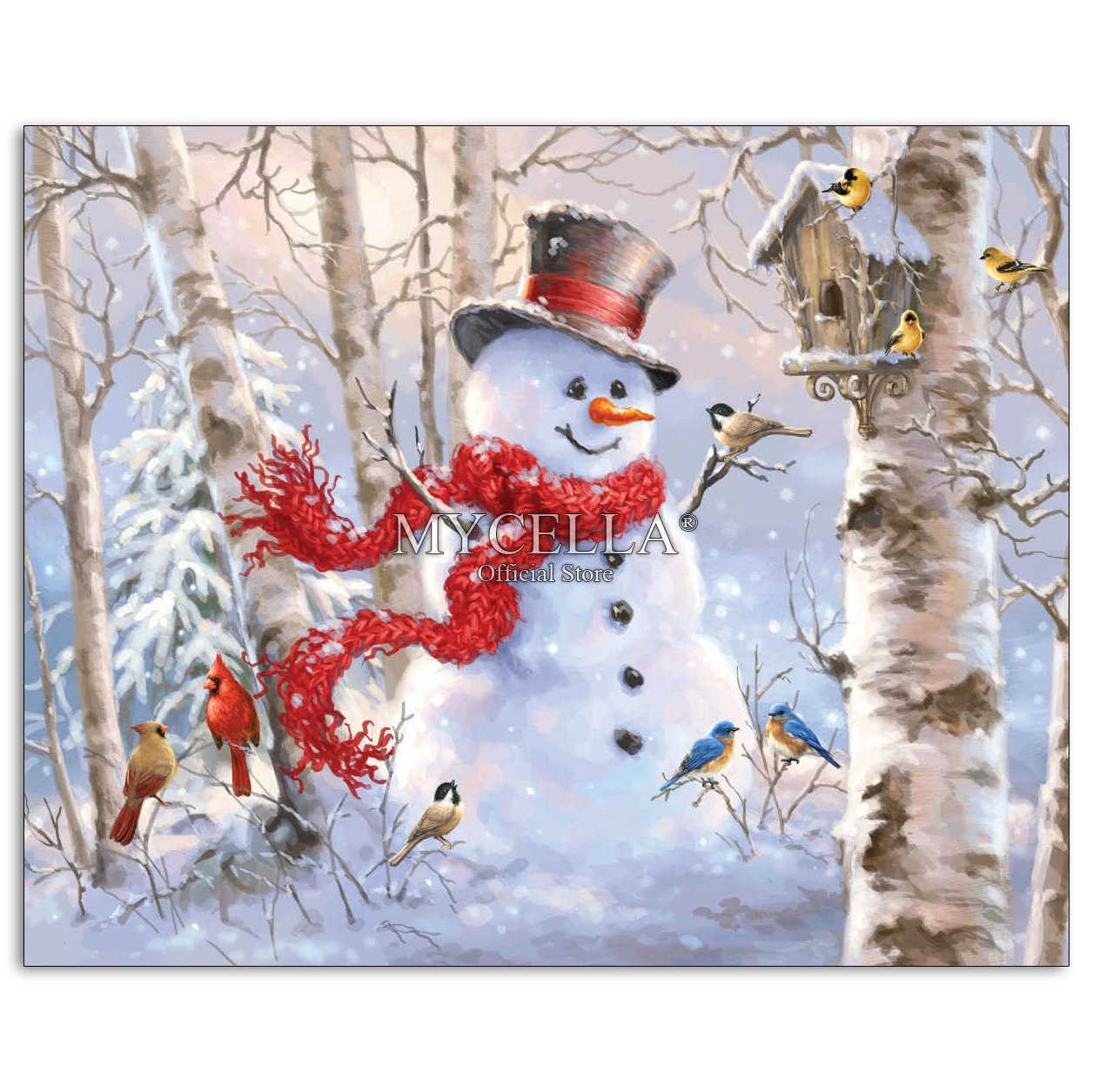 

5D Diy Diamond Painting Winter Friends Cross Stitch Mosaic Diamond Embroidery Christmas Snowman Crystal Rhinestone Home Decor