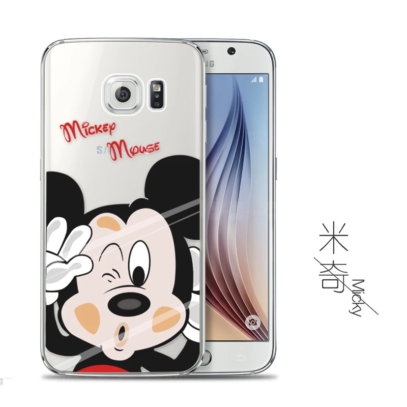 Ультратонкий Мультфильм Назад Телефоны Случаи Обложка Для SAMSUNG Galaxy S6 S7