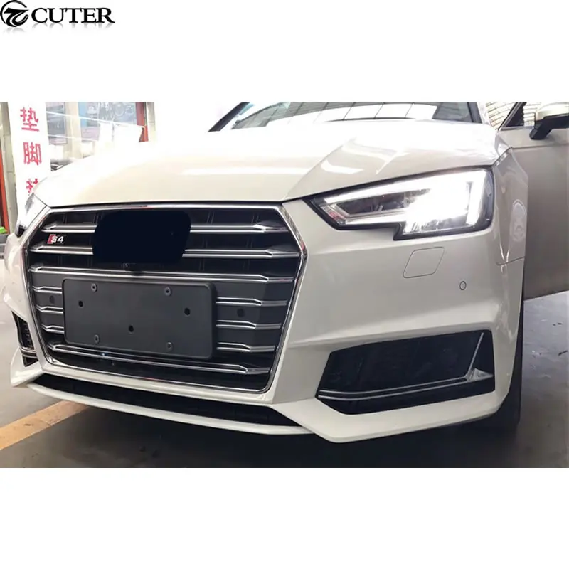A4 B9 S4 передний бампер авто задний диффузор для губ выхлопные трубы для Audi A4 S4 автомобильный комплект кузова 16-18
