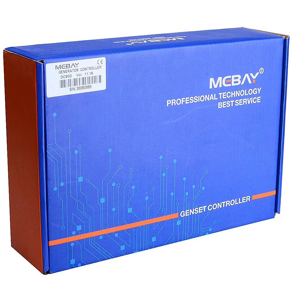 DC60D/DC62D контроллер генераторной установки для мониторинга параметров дизельной/бензиновой/газовой генераторной установки с 4," ЖК-экраном
