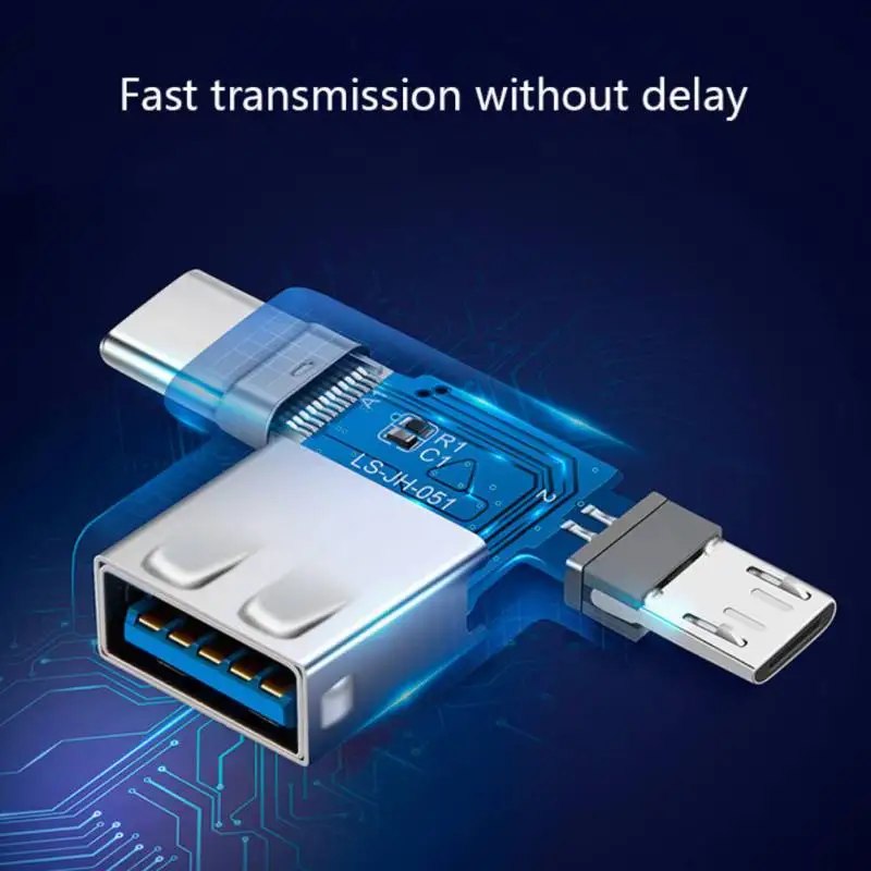 Micro USB / Type C to 2in1 Converter for Xiaomi Redmi 5 Plus 3.0 OTG Cable Adapter Samsung Galaxy S9 Huawei P20 | Электроника