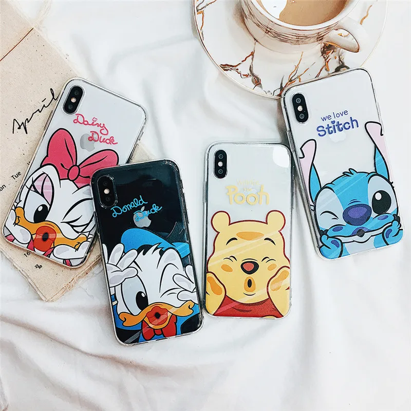 Чехол для iphone 6s 7 8 плюс X крышка прозрачная стильная футболка с изображением