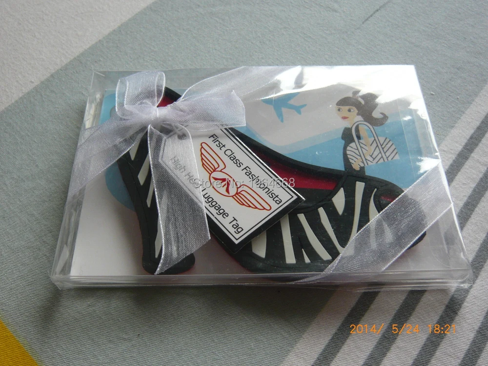 Свадебный подарок тапочки Золушки багажная бирка на высоком каблуке свадебный