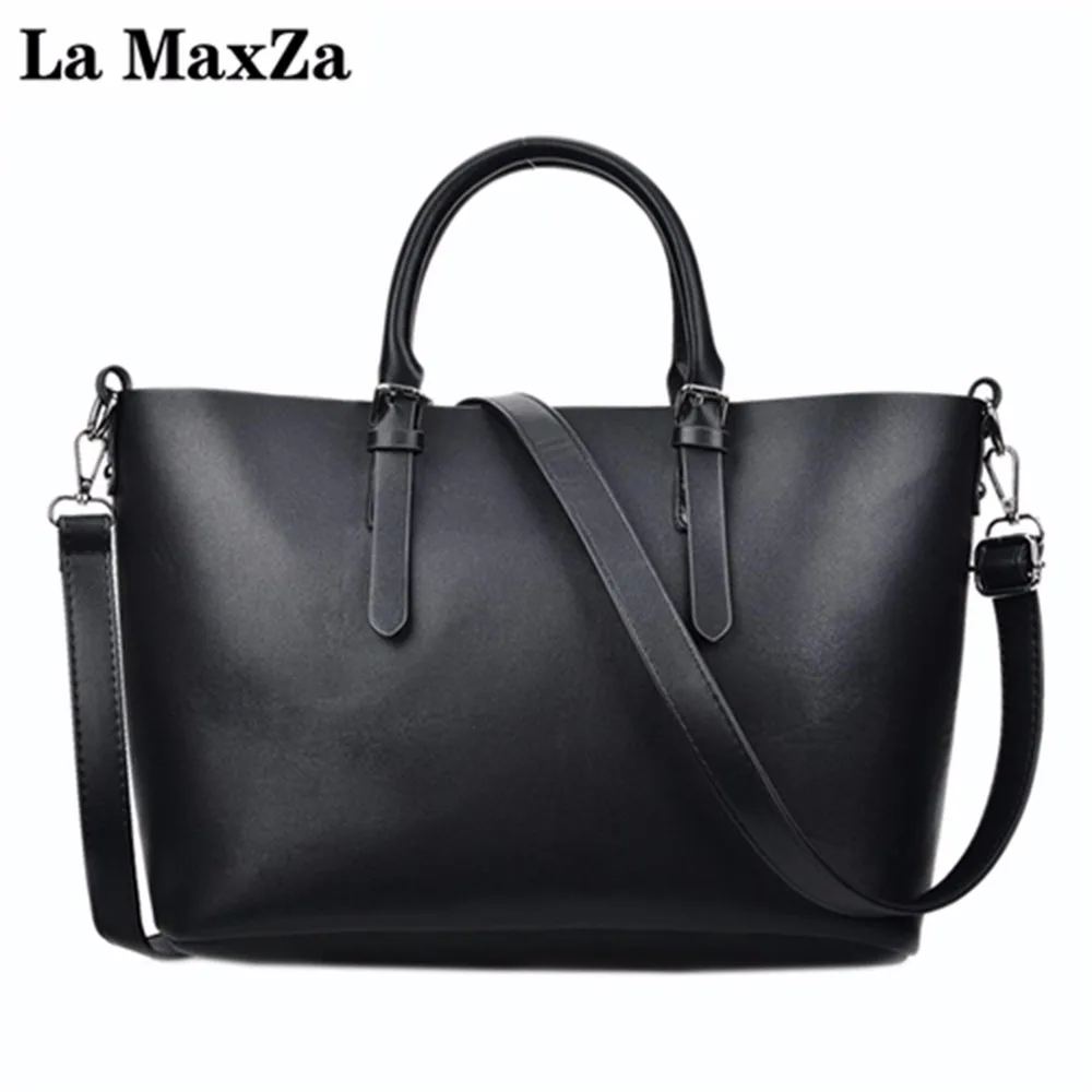 La MaxZa кожаный топ ручка Для женщин Сумочка Твердые дамы Lether сумка Повседневное