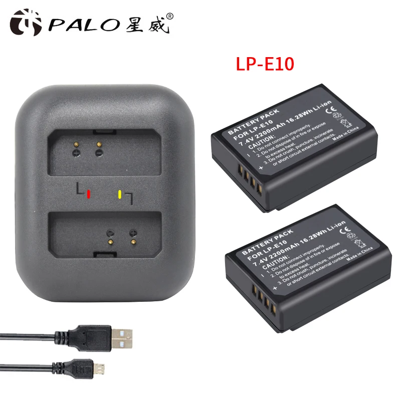 Аккумулятор для камеры LP-E10 LPE10 LP E10 аккумулятор зарядное устройство с ЖК-дисплеем