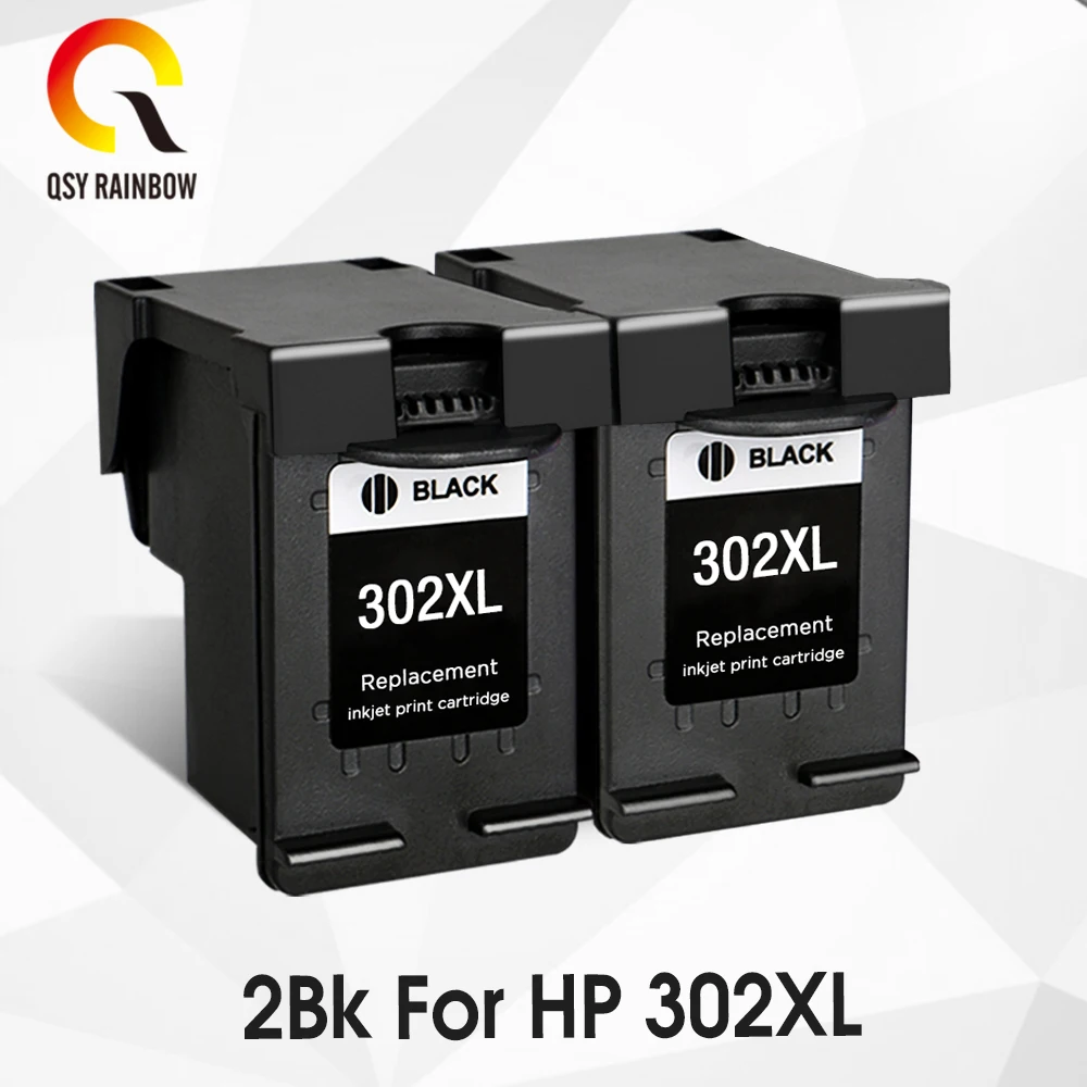 2bk CMYK Supplies 302XL 302 совместимый картридж с чернилами Замена для hp 302 hp 302 XL чернильный картридж для hp deskjet 2130 картридж - Цвет: 2bk