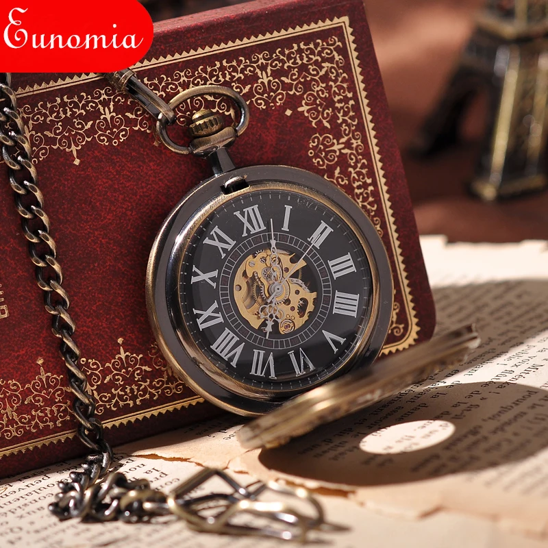 Мужские карманные часы в стиле стимпанк с созвездиями древнего Бога