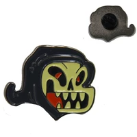 promotion metal enamel pins with custom logo cute little monster badge