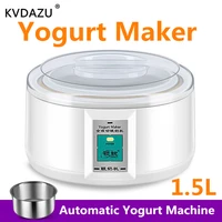 electric yogurt maker stainless steel liner automatic mini yogurt machine cups for yogurt kitchen appliances diy tool kithchen