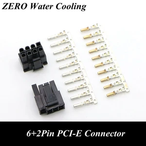 4.2mm 5557 GPU 6+2Pin PCI-E Male Connector with 10pcs Terminal pins for PC Modding.