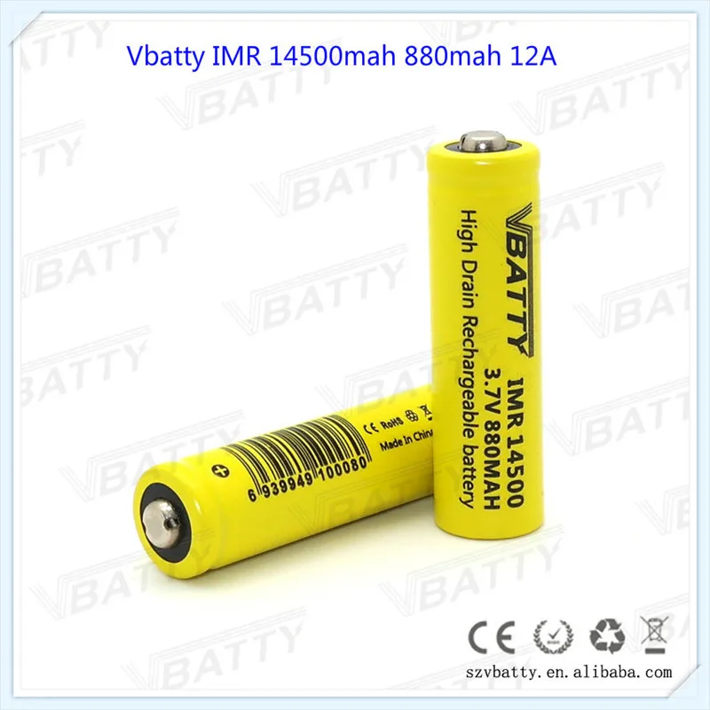 3 7 V 14500 светодиодный фонарик литиевая батарея 880mAh литий ионная аккумуляторная