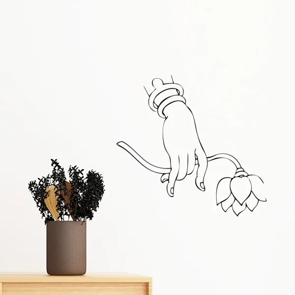 Буддийская религиозная буддийские рука лотоса проведенными линиями съемные