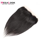 Прямые волосы Megalook, кружевные фронтальные волосы 10-22 дюйма, бразильские волосы Remy, 100% натуральные волосы, кружевные фронтальные волосы для детей