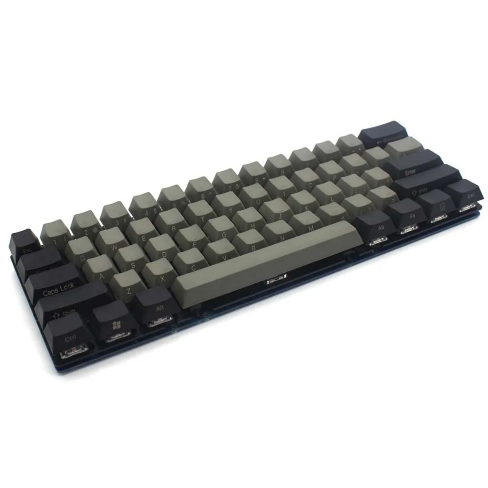 YMDK 104 87 61 черный серый смешанный PBT Вишневый профиль Keycap для 104 TKL 60% MX переключатели Механическая игровая клавиатура