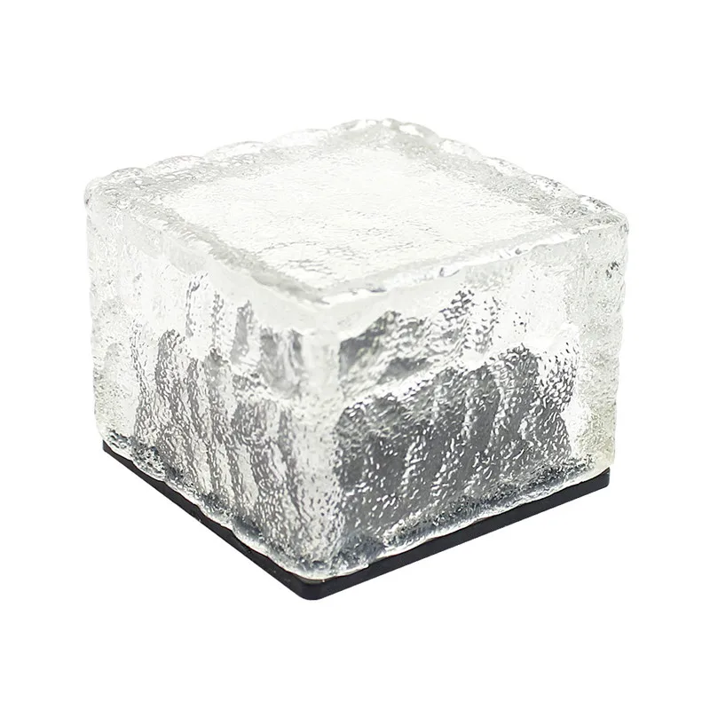 Kopen 10 Stks/partij Led Ondergrondse Lamp Dek Licht Wit Solartuinlamp Brick Ice Cube Path Verzonken Led Floor Light Gratis Verzending